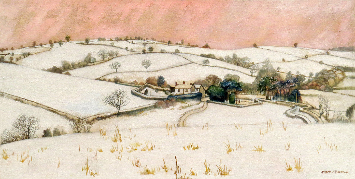 “Winter Scene Llanddewi Fach” - A Gwent Landscape in the snow.