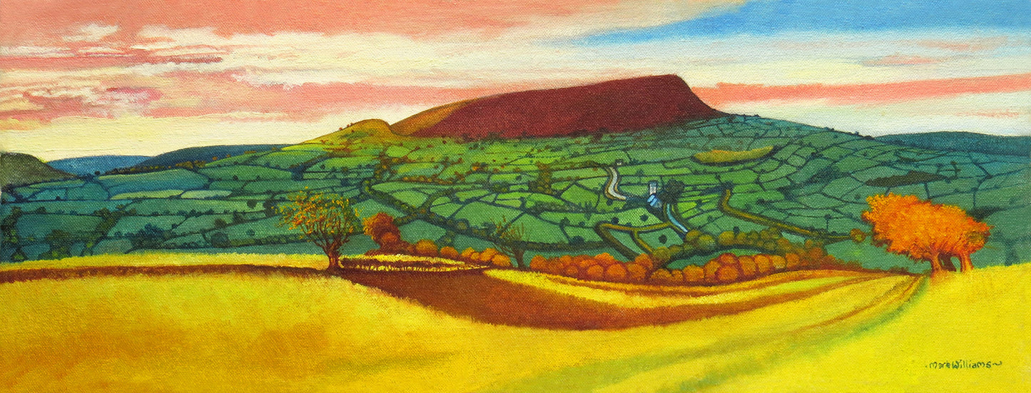 “Ysgyryd Fawr” - The so called “Holy Mountain of Gwent” - I wanted the shadow in the foreground to look like something from a Graham Sutherland painting - He often placed religious symbolism within his landscape pictures.