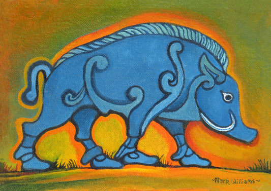 “The Blue Boar” - A reference to the ancient Celtic heritage of Gwent.