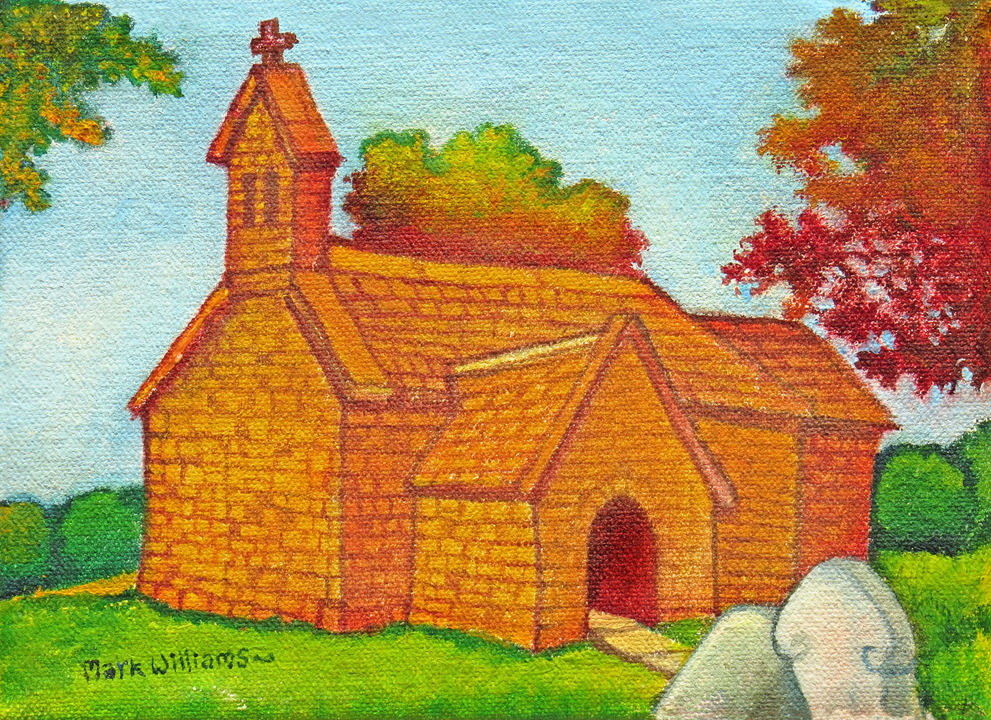 “Kilgwrrwg” - The Church of the Holy Cross at Kilgwrrwg is the most remote Church in Monmouthshire - there is no vehicular access - At funerals coffins have to be carried across the fields.