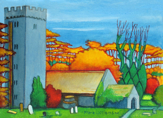 “Gumfreston Church” - Arthur Machen holiday at Penally near Tenby in Pembrokeshire - and was familiar with the characterful Gumfreston Church.
