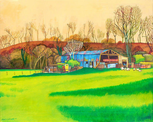 “The Old Empty Barn” - A reference to the famous joke from the BBC’s Comedy Series “Dad’s Army” - It’s a view of the old Ponthir Tinplate Works were some of my ancestors were employed.