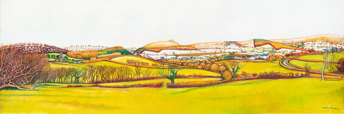 “Snow on the Mountain” - A view of the Mynydd Maen Ridge in winter.