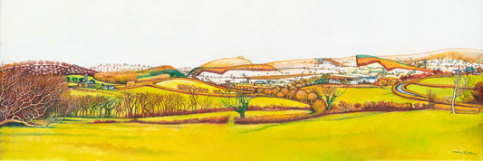 “Snow on the Mountain” - A view of the Mynydd Maen Ridge in winter.