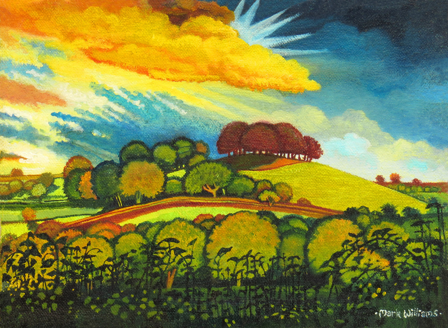 “Equinox” - I’ve taken a bit of a nod in the direction of British Artist Paul Nash in this painting - in the title at least - rather than style.