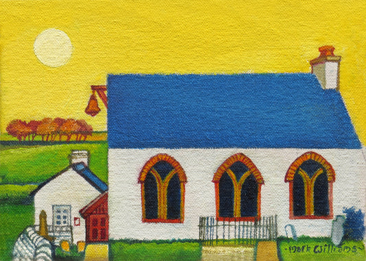 “Bethesda'r Fro” - Arthur Machen hated Non Conformist Chapel Religion - So I painted this picture and included it in this body of work just to spite him ! Ho ! Ho !