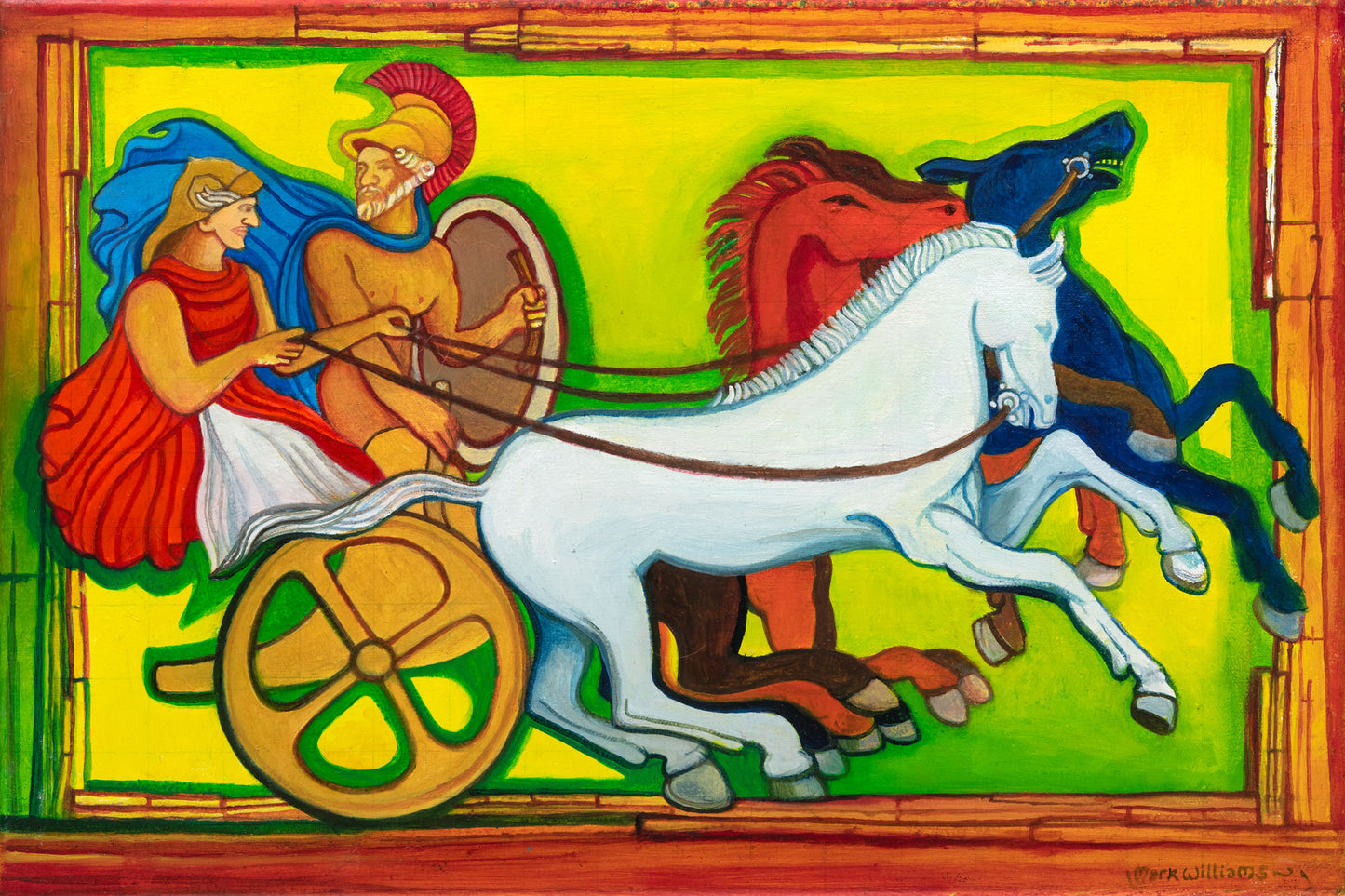 “The Chariot” - Another picture reflecting Arthur Machen’s connection with Caerleon - the old Roman fortress of Caerleon.