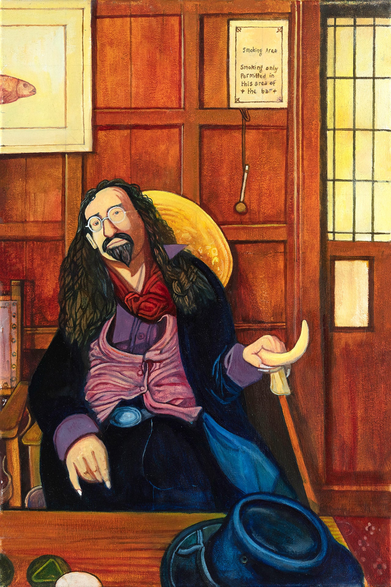 “The Macheniac” - Arthur Machen enthusiasts were once known as “Macheniacs” - I painted this portrait of a latter day and contemporary Machen enthusiast.