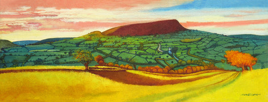 “Ysgyryd Fawr” - The so called “Holy Mountain of Gwent” - I wanted the shadow in the foreground to look like something from a Graham Sutherland painting - He often placed religious symbolism within his landscape pictures.