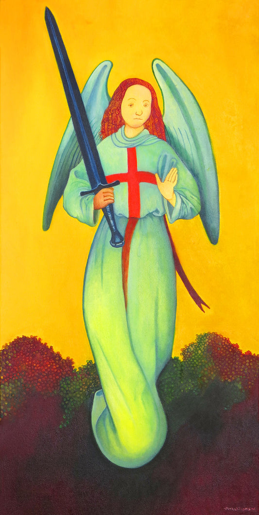 “Saint George” - The Saint is mentioned in Arthur Machen’s Short Story “The Bowmen” which inspired the myth of “The Angels of Mons”: “Ah ! Saint George ! Saint George ! Ride on ! Heaven’s Knight - save us !”