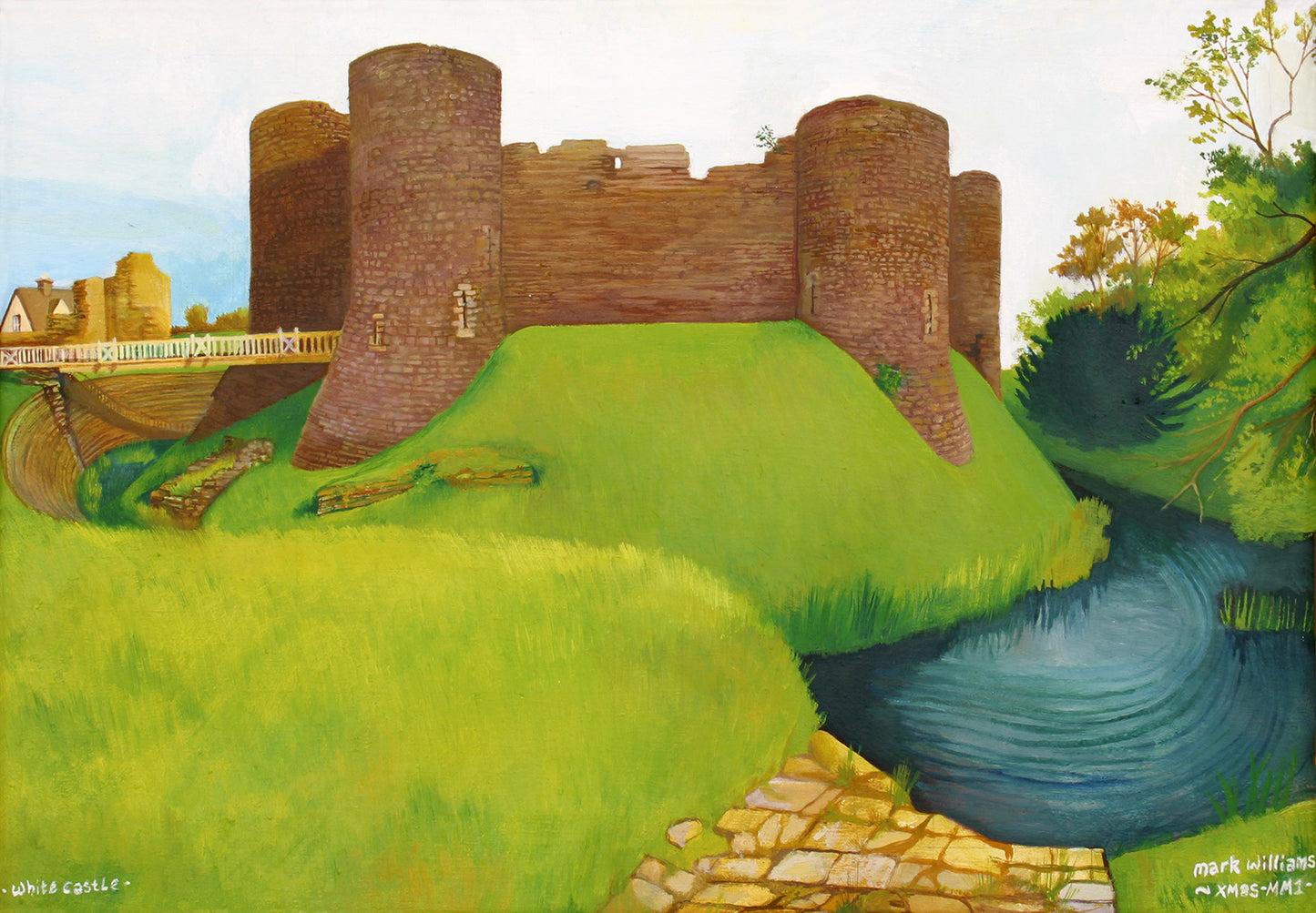“White Castle” - Along with Grosmont and Skenfrith it was one of “The Three Castles” Lordship in “Upper Gwent”.